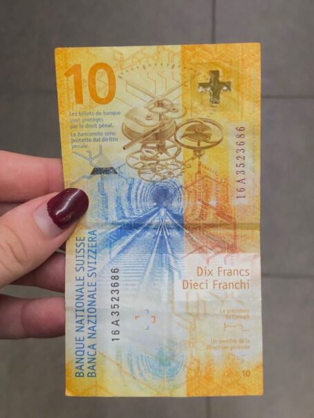 10CHF Swiss Franc bank note   500€ for 5000€ bank notes - Image 3