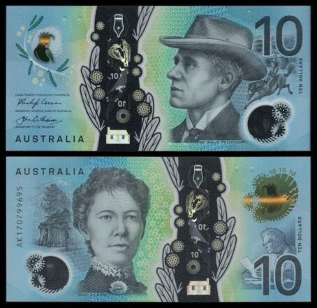 10$  Australia  Dollars Banknotes 1000€ for 10000€