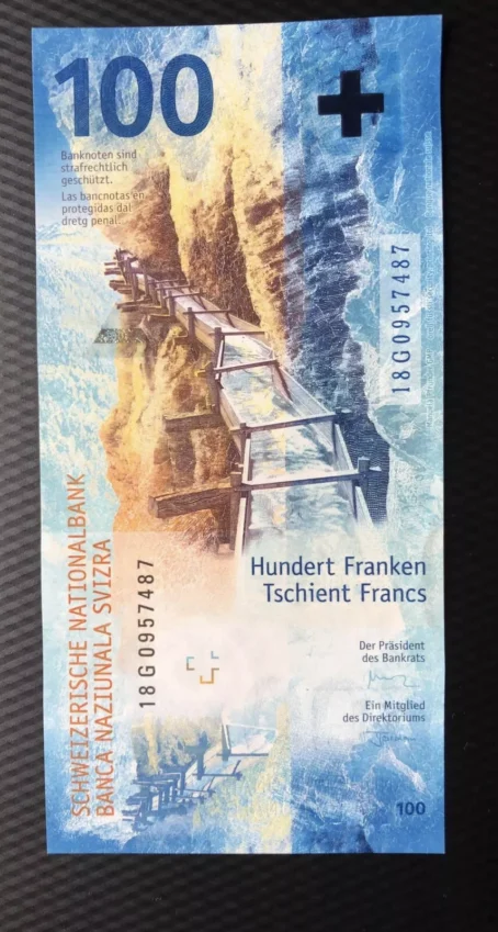 100CHF Swiss Franc bank note   500€ for 5000€ bank notes - Image 4
